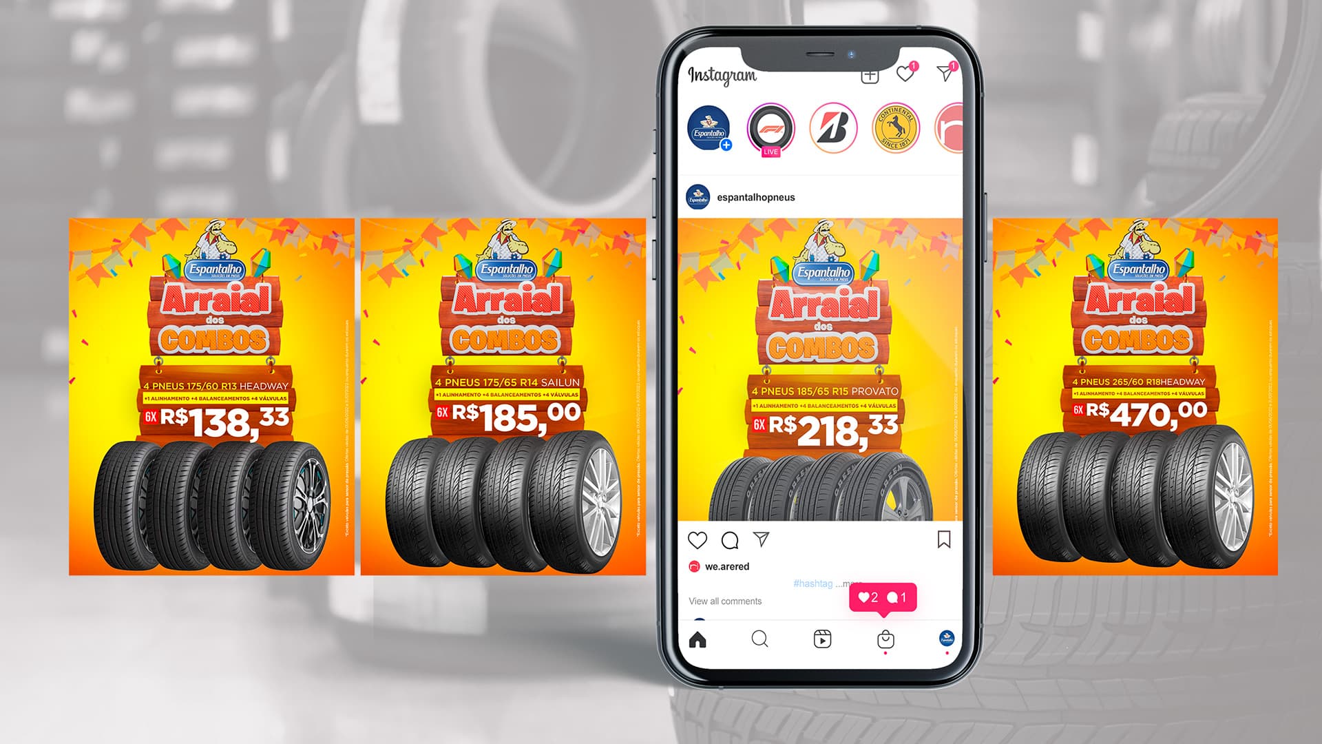 Arraial de Ofertas Espantalho Pneus