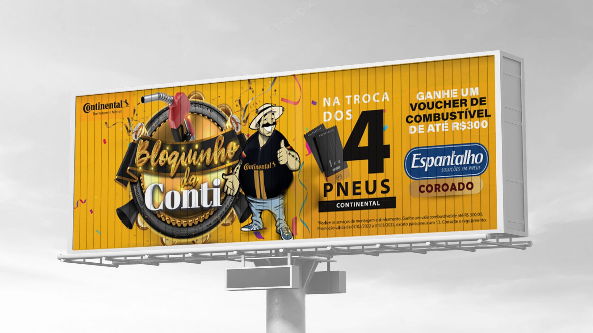 Portifolio Outdoor Triedro Espantalho Pneus