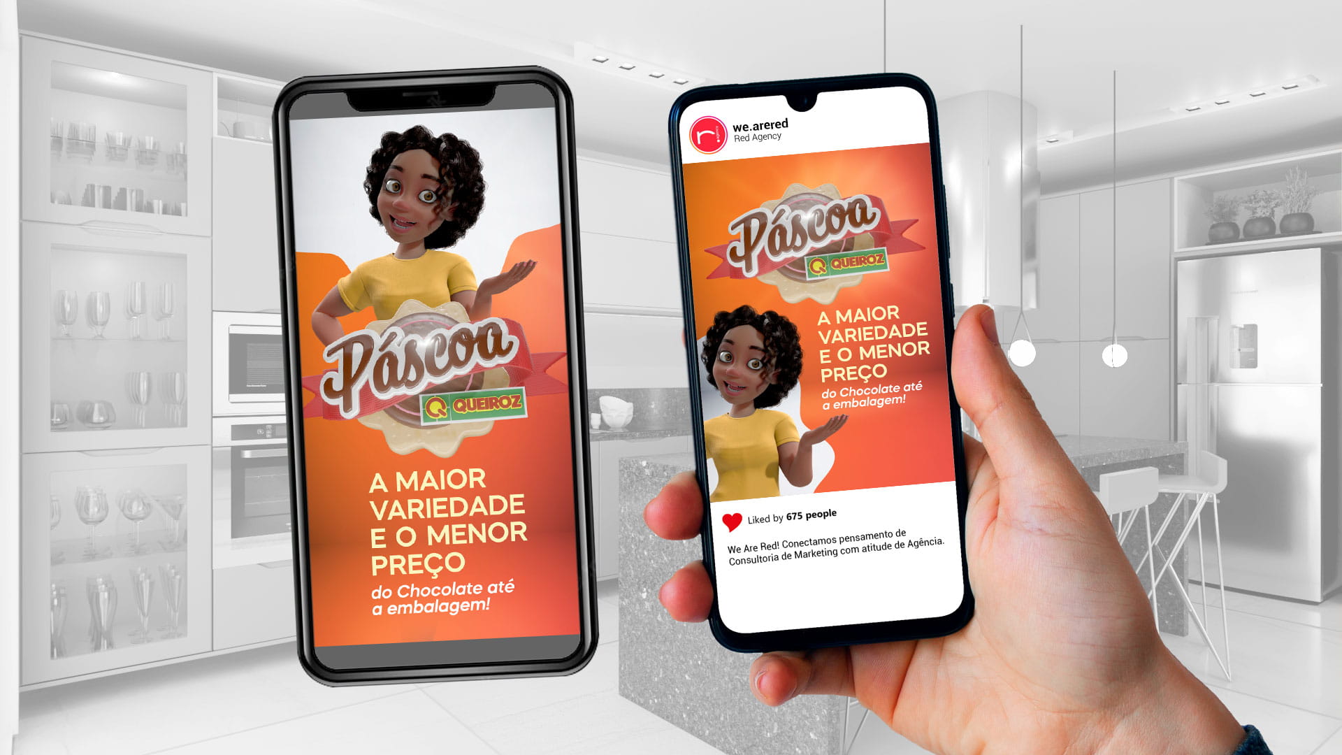 Portifolio Feed de Páscoa Lojas Queiroz