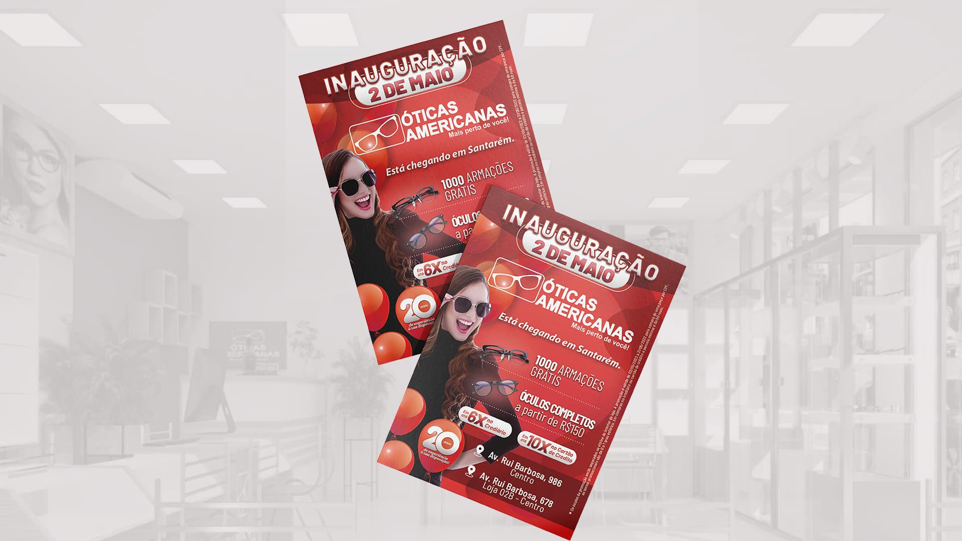Publicidade: Inauguração da Óticas Americanas em  Santarém