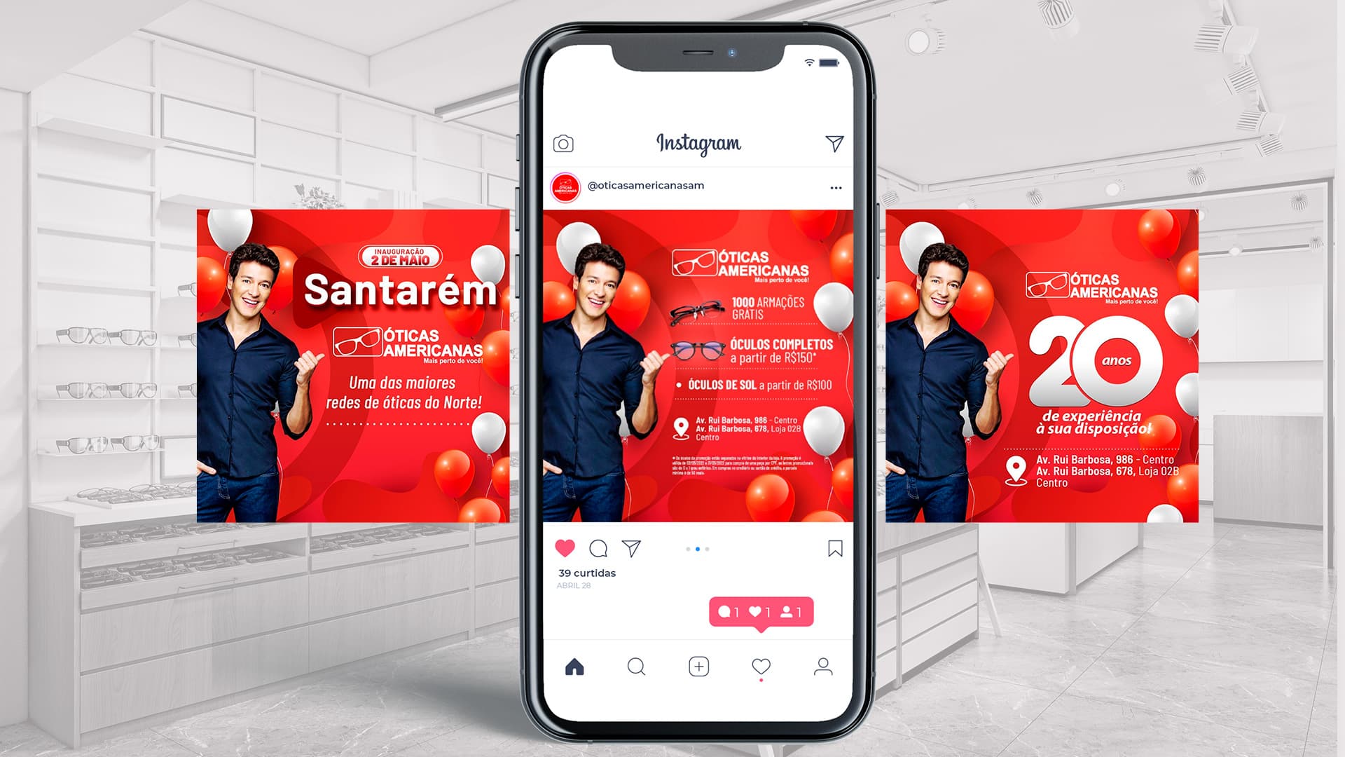 Óticas Americanas em  Santarém