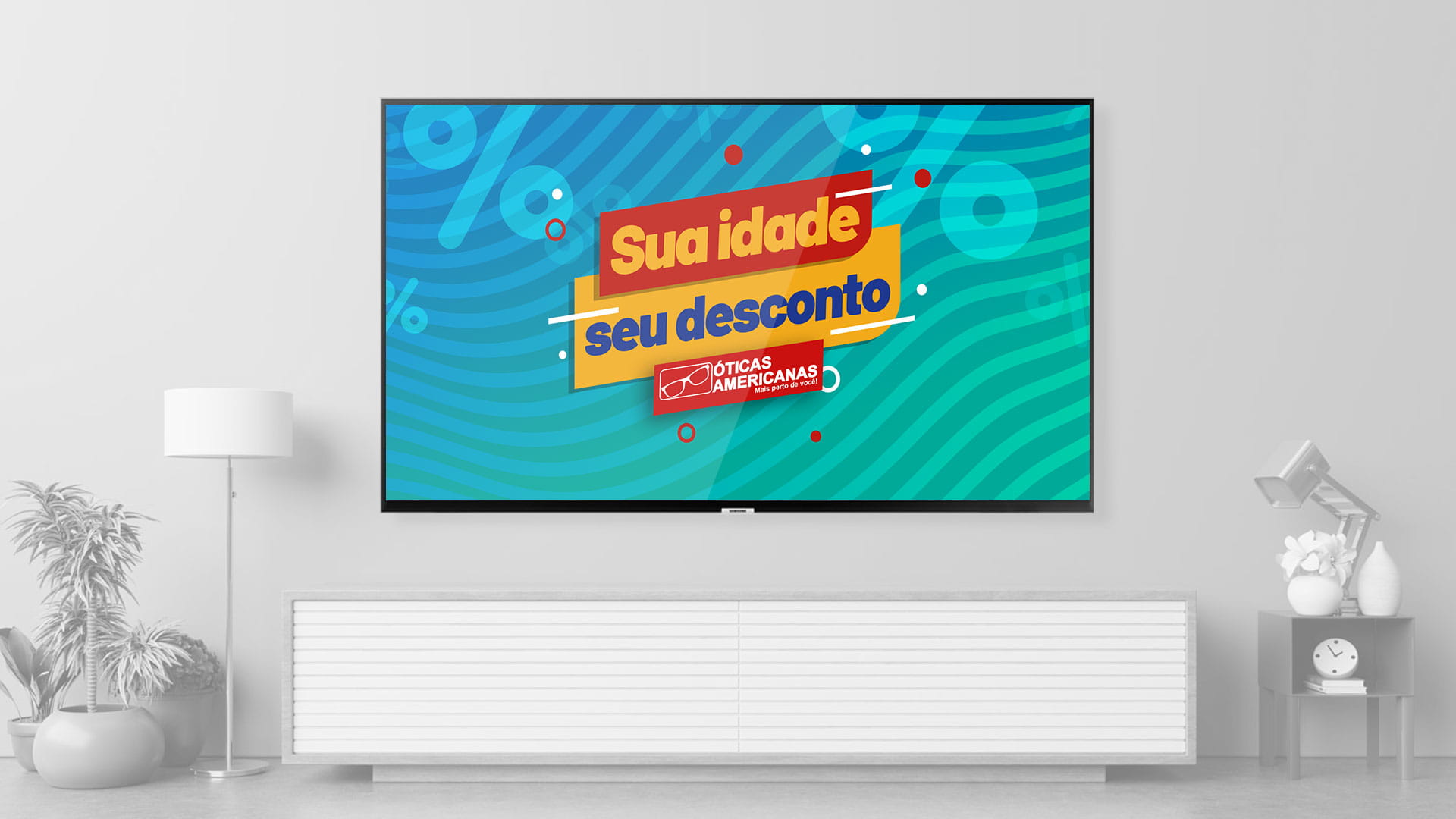 Propaganda comercial de TV Sua idade Seu desconto Óticas Americanas 01