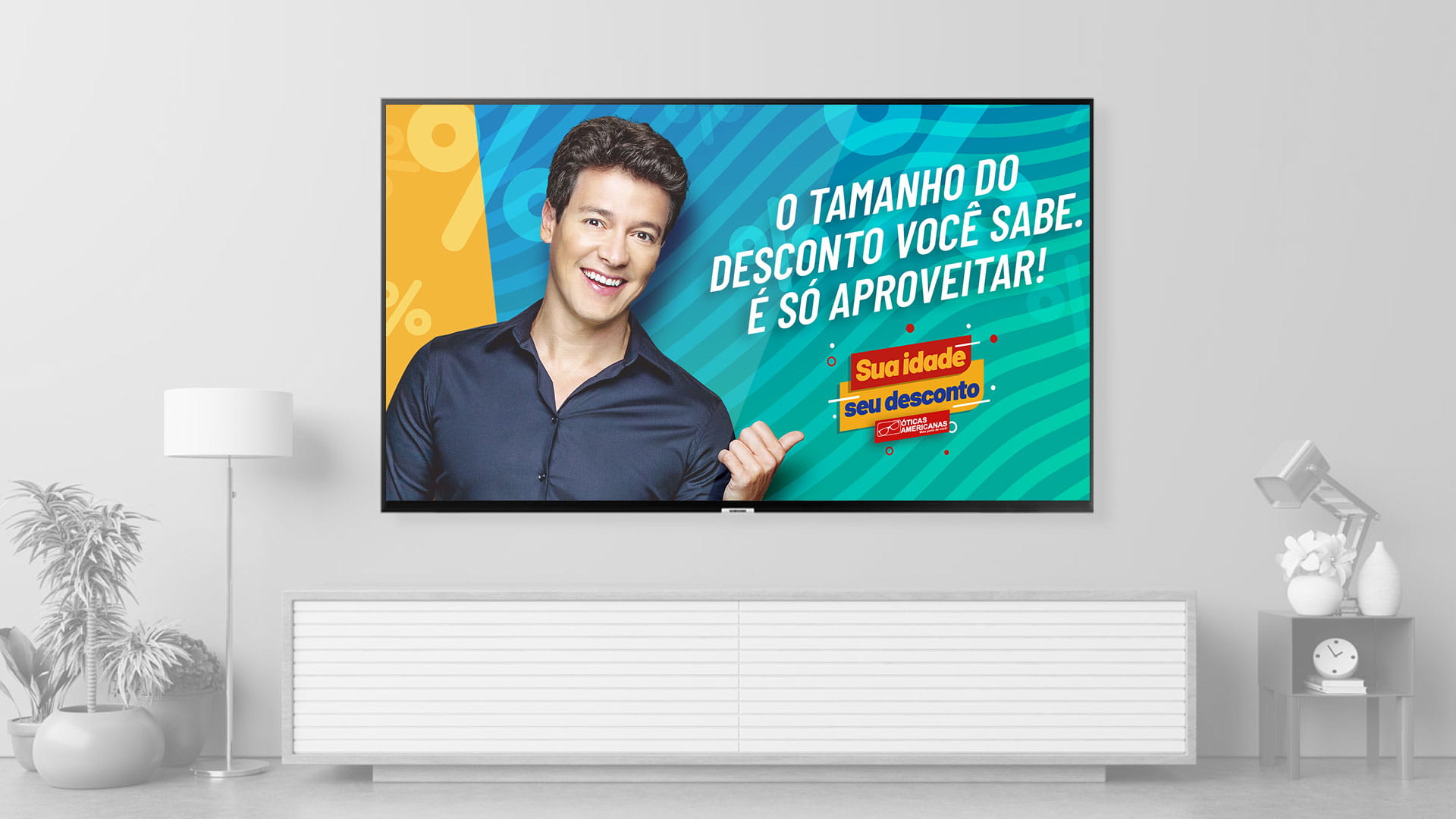 Propaganda comercial de TV Sua idade Seu desconto Óticas Americanas 02
